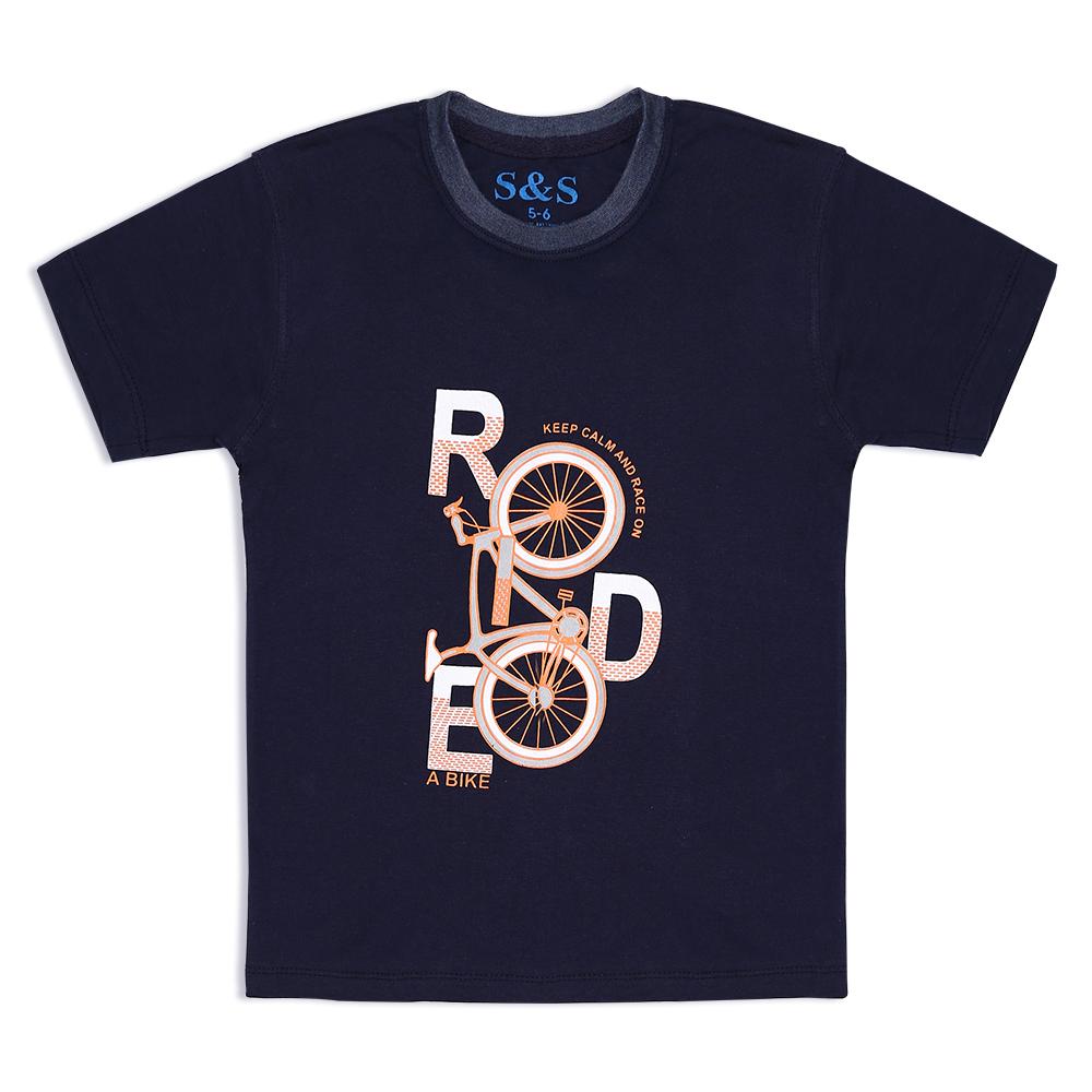 Boys Blue Cycle Tee