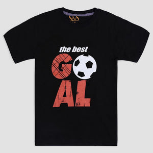 Boys Black Goal Tee