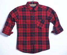 Load image into Gallery viewer, Boys flannel Red Check Shirt
