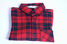 Load image into Gallery viewer, Boys flannel Red Check Shirt
