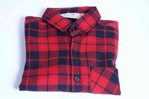 Boys flannel Red Check Shirt