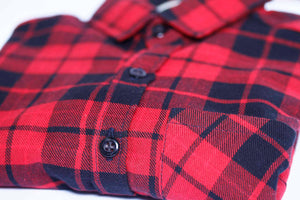 Boys flannel Red Check Shirt