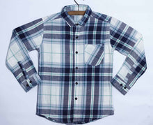 Load image into Gallery viewer, Boys flannel SkyBlue Check Shirt
