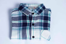 Load image into Gallery viewer, Mens flannel Skyblue Check Shirt
